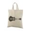 Ekonomisks, dabīgi balts kokvilnas maisiņš ar īsiem rokturiem un personalizētu apdruku