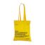 Dzeltens, ekonomisks kokvilnas maisiņš ar uzņēmuma personalizētu logotipu