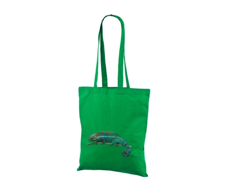 Ekonomisks, zaļš kokvilnas maisiņš ar logotipa apdruku