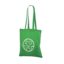 Ekonomisks, zaļš kokvilnas maisiņš ar uzņēmuma personalizētu logotipu