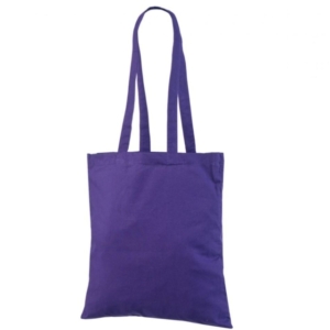 Фиолетовая хлопковая сумка для семинаров.